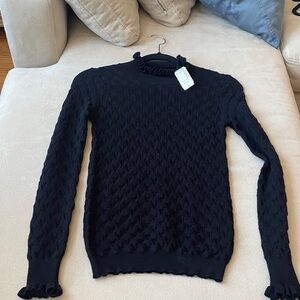 Simons Elegant Black Knit Sweater